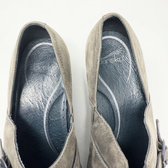 Dansko Gray Suede Closed Back Clogs Comfort Shoes Size EU 41/US Size 10.5-11 EUC - Picture 7 of 10